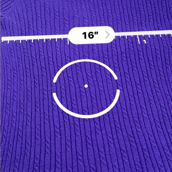 Talbots Vibrant Purple Knit Sweater - Picture 8 of 12